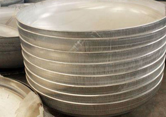 সমতল ASME ডিশড হেড মাত্রা নিকেল খাদ 500mm ব্যাসার্ধ