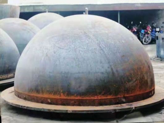 হালকা ইস্পাত কাস্টম ট্যাংক মাথা চাপ জাহাজের জন্য আধা গোলাকার উপবৃত্তাকার