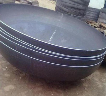 স্টোরেজ ট্যাংক কার্বন ইস্পাত ডিশ মাথা শেষ 500mm ব্যাসার্ধ 10mm বেধ