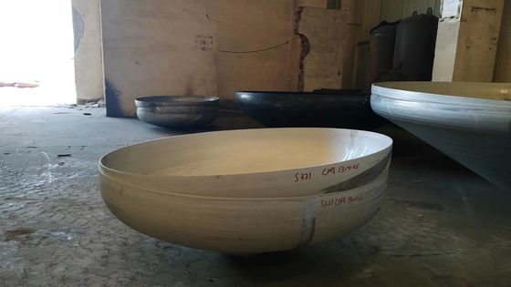 B16.9 Asme স্টেইনলেস স্টীল ডিশ হেডস ক্যাপস seamlessly ঝালাই
